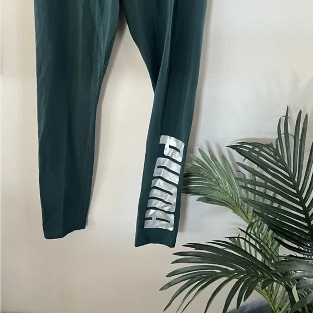 PUMA Women's Logo Leggings green Medium